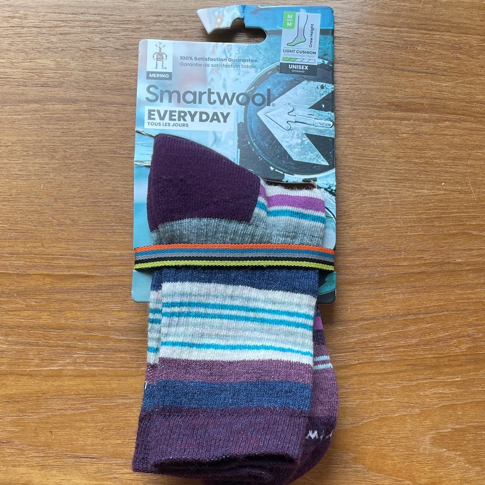 SMARTWOOL Light Cushion Wool Crew Socks NWT